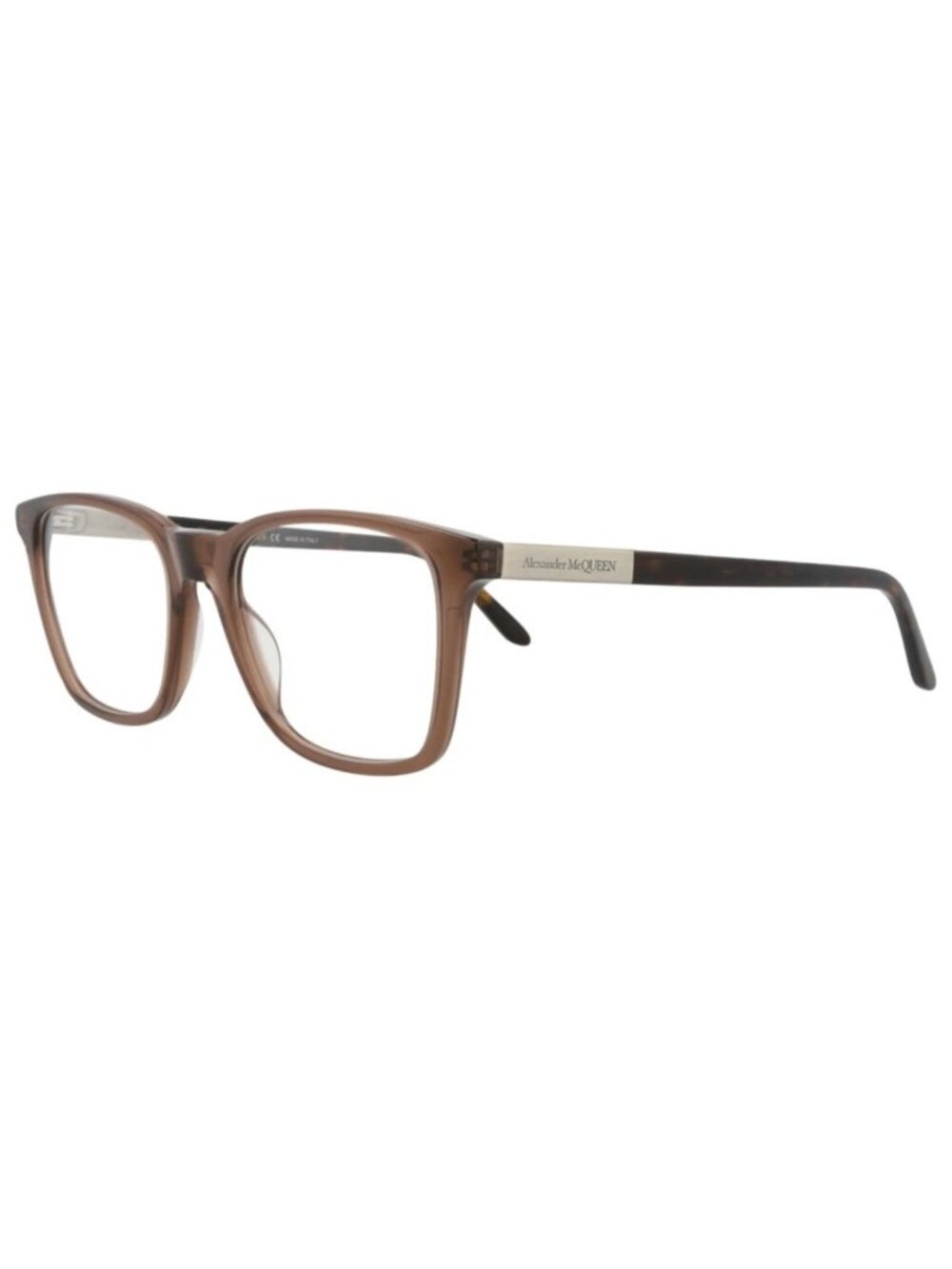 New Alexander McQueen Women's Eyeglasses Square Rectangle Acetate Frame Mens